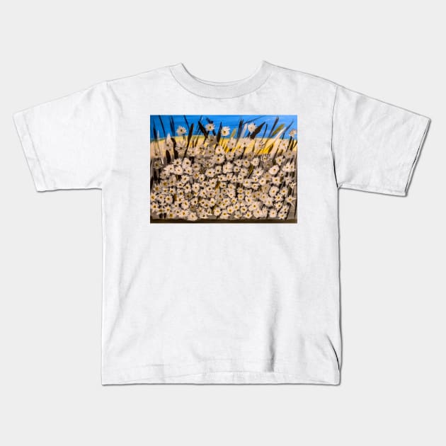 Some wildflowers growing by the beach Kids T-Shirt by kkartwork